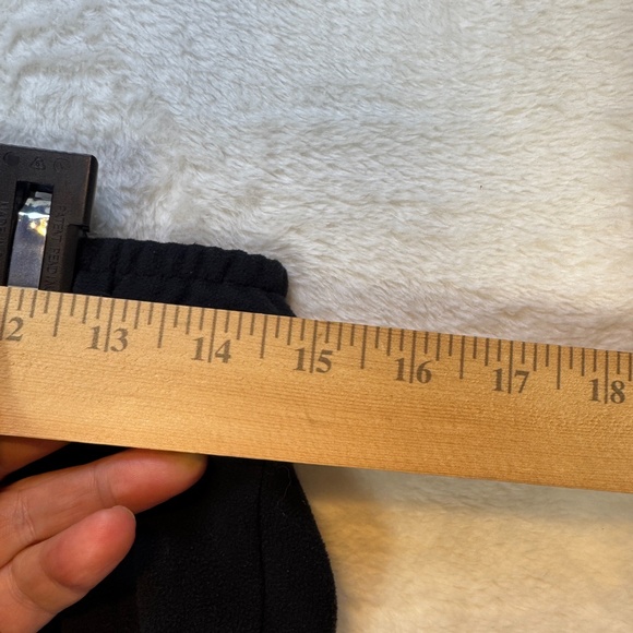 Mondetta Sweatpants Womens Size Small Black Fleece Cropped Straight Leg Comfy - Picture 2 of 8